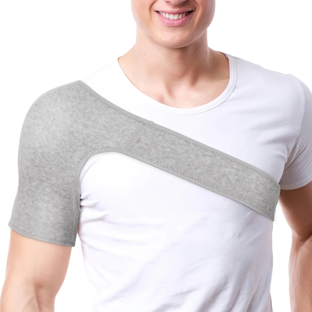 Adjustable Double Shoulder Sleeve – Lightweight Sports Shoulder Support for Fitness, Training & Everyday Activities