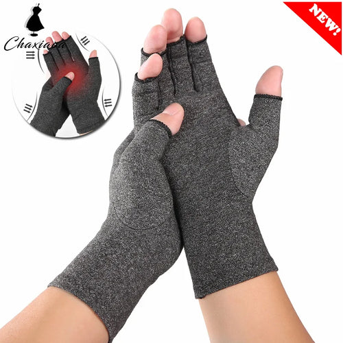 Joint Protection Outdoor Sports Gloves for Women and Men, Relieve Hand Discomfort with 1pair Fingerless Compression Gloves