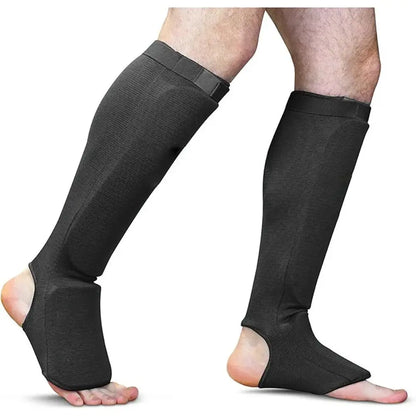 Foot Protection Boxing Shin Guards Non-slip Wear Resistant Instep Ankle Protector Durable Leg Support Kickboxing Pad Training