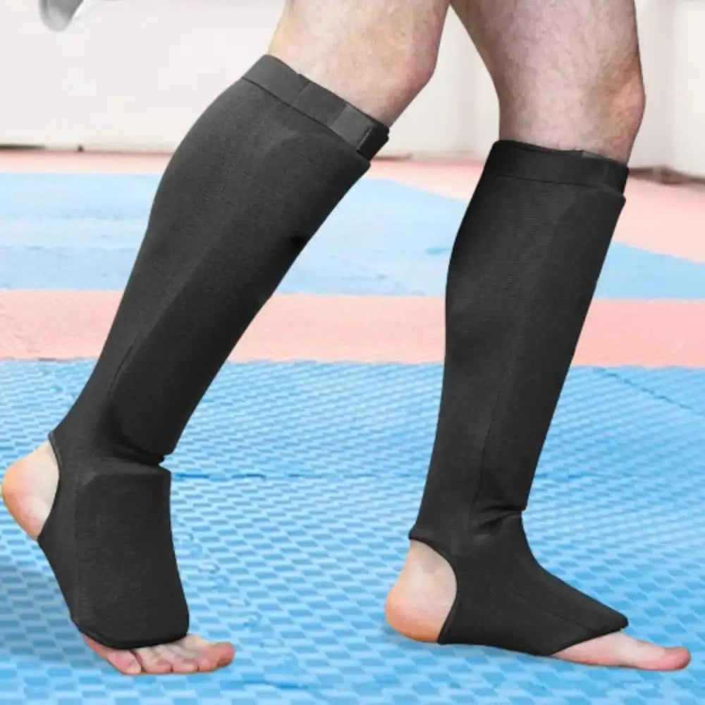 Foot Protection Boxing Shin Guards Non-slip Wear Resistant Instep Ankle Protector Durable Leg Support Kickboxing Pad Training